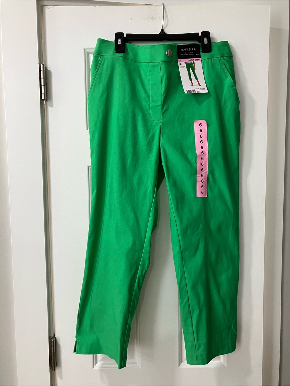 Rafaella Bright Green Pull-On Capris